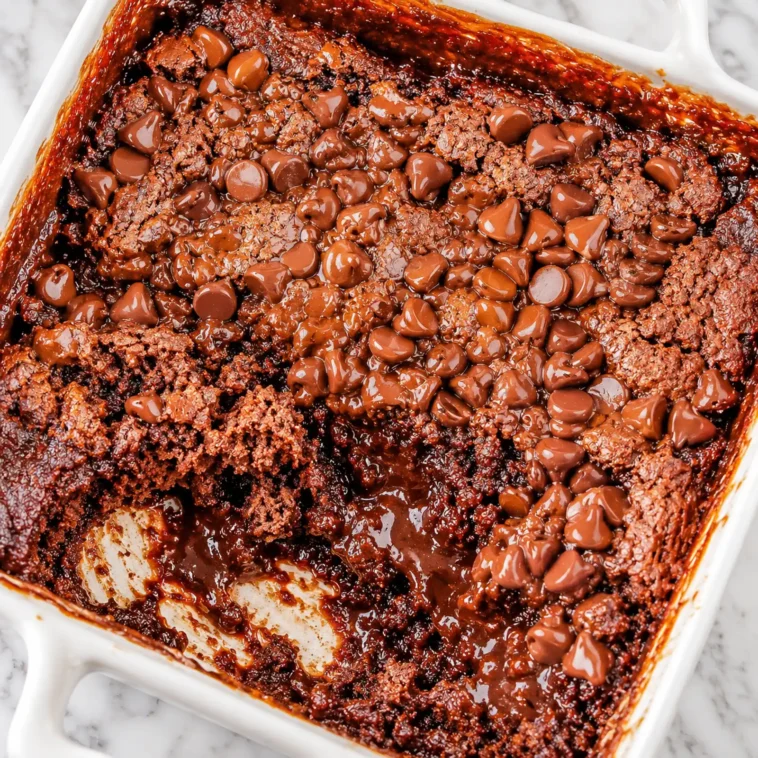 Chocolate Dump Cake with Chocolate Pudding – True Flavor House